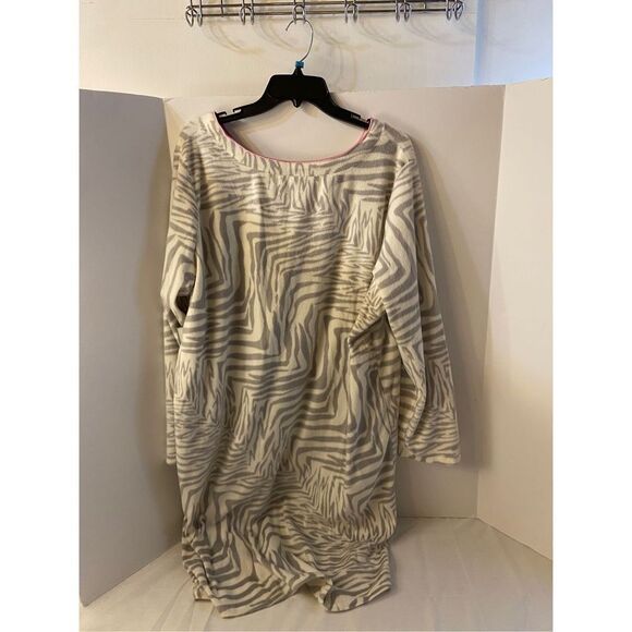 Jaclyn Smith 2x animal print pajamas fleece gown new rn# 42000 - Picture 4 of 6